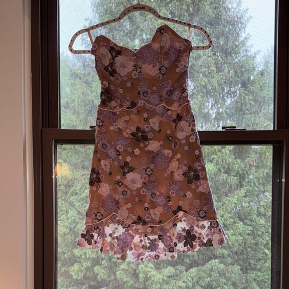 For Love And Lemons Strapless Floral Dress - Picture 11 of 14